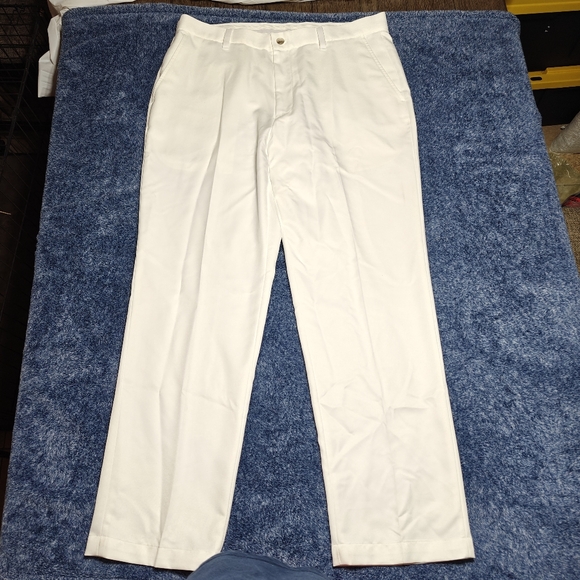 Greg Norman  Men's 36W X 32L For Tasso Elba Five Iron White  Straight Leg Pants - Picture 1 of 7